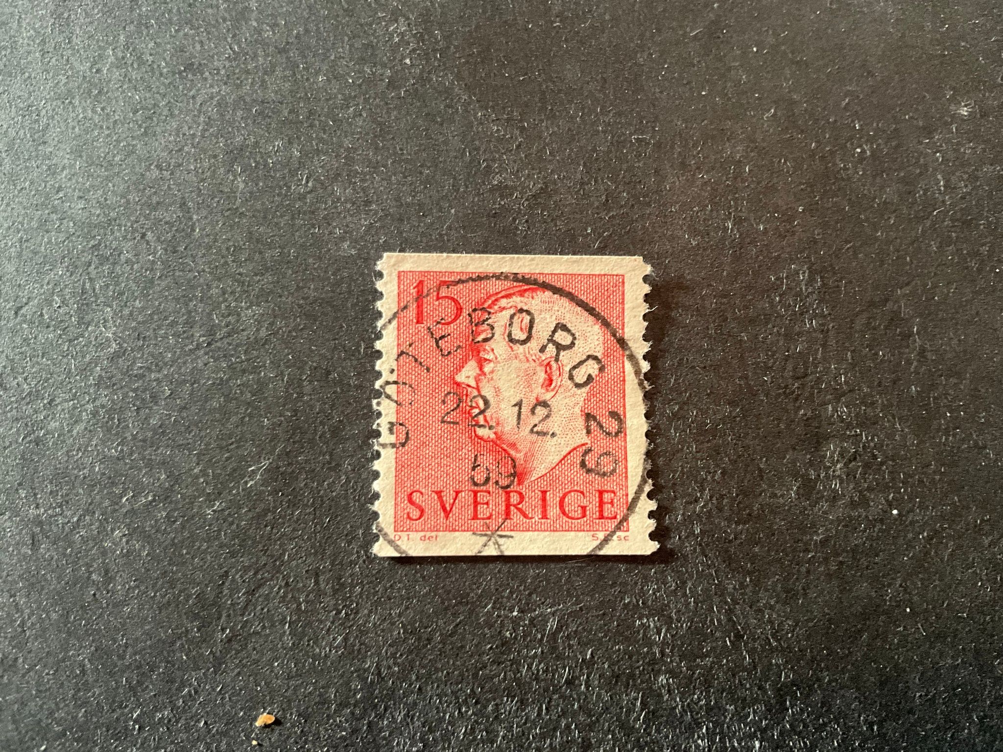 Gustaf VI Adolf typ II facit nr 413 A praktstämplat GÖTEBORG 29