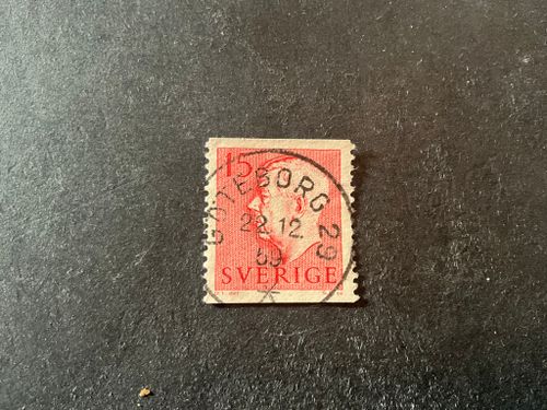 Gustaf VI Adolf typ II facit nr 413 A praktstämplat GÖTEBORG 29