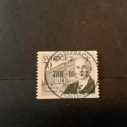 Nobelpris 1914 facit nr 904 lyxstämplat SYSSLEBÄCK