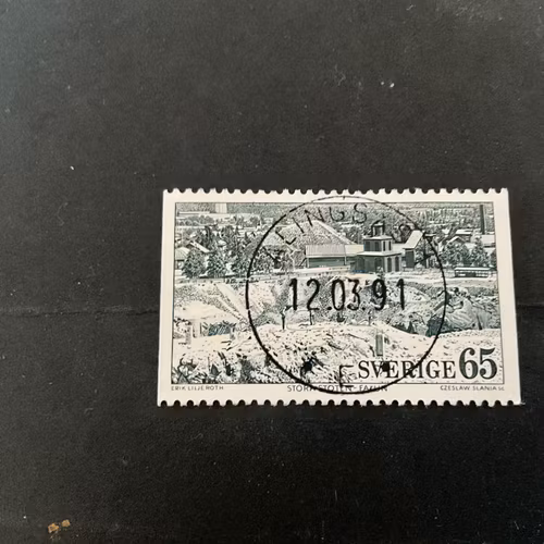 I Dalom facit nr 814 lyxstämplat ALINGSÅS 1