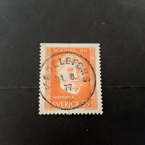 Nobelpris 1911 facit nr 751 B1 lyxstämplat MESELEFORS, sista dag