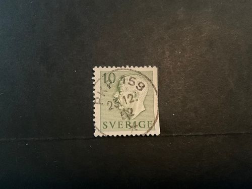 Gustaf VI Adolf typ I facit nr 399 B2 praktstämplat PKP 159