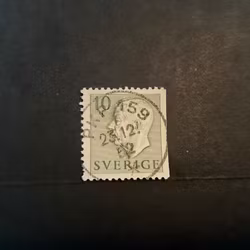 Gustaf VI Adolf typ I facit nr 399 B2 praktstämplat PKP 159