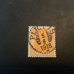Lilla riksvapnet facit nr 72 praktstämplat PLK 119