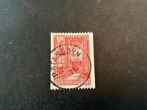 Uppsala domkyrka facit nr 600 praktstämplat RÄTANSBYN
