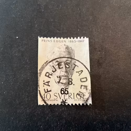 Prins Eugen facit nr 566 A praktstämplat FÄRJESTADEN