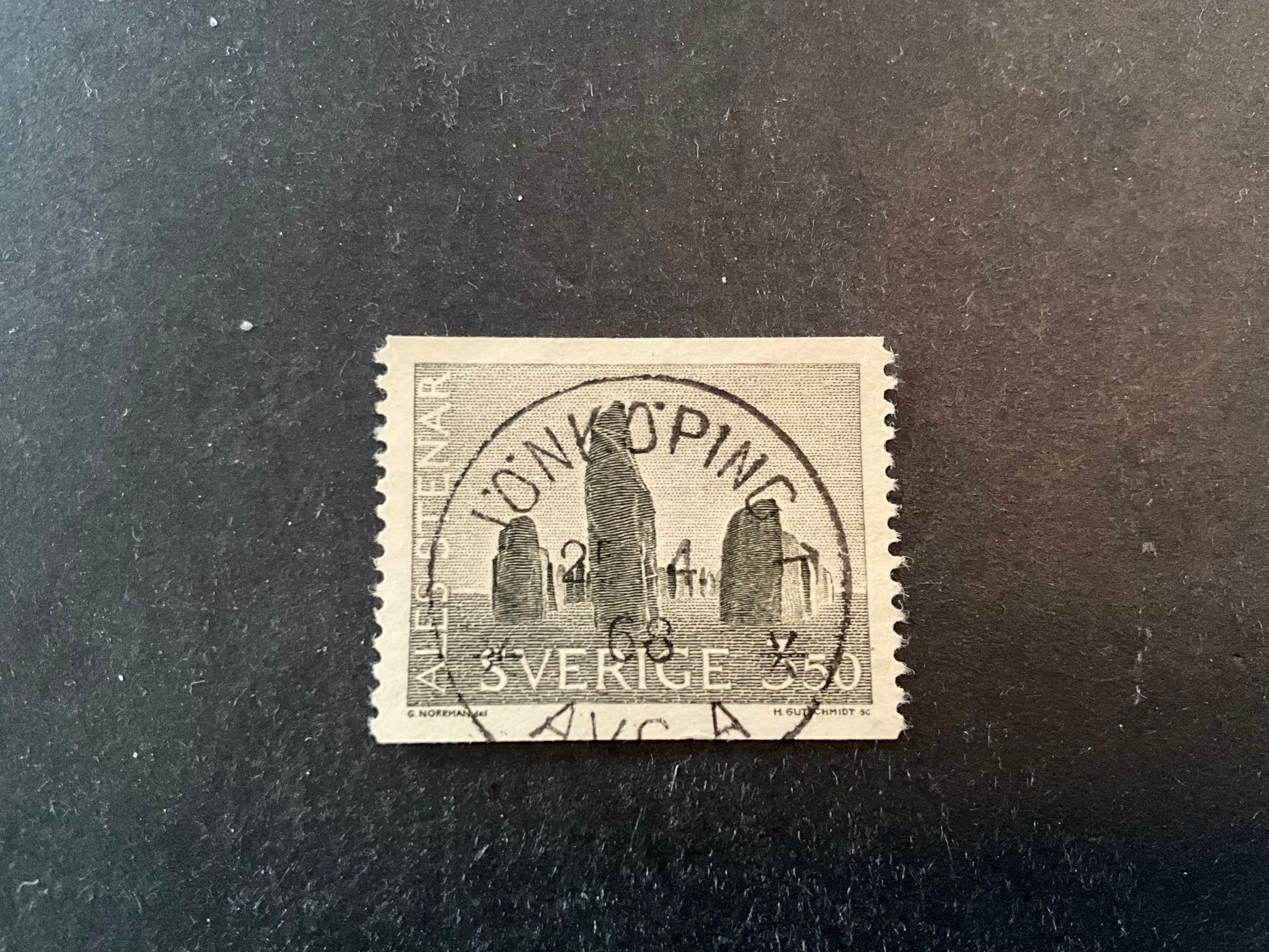 Ales stenar facit nr 579 praktstämplat JÖNKÖPING 1