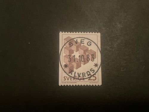 Omöjliga figurer facit 1199 lyxstämplat SVEG*ÄLVROS*, sista dag