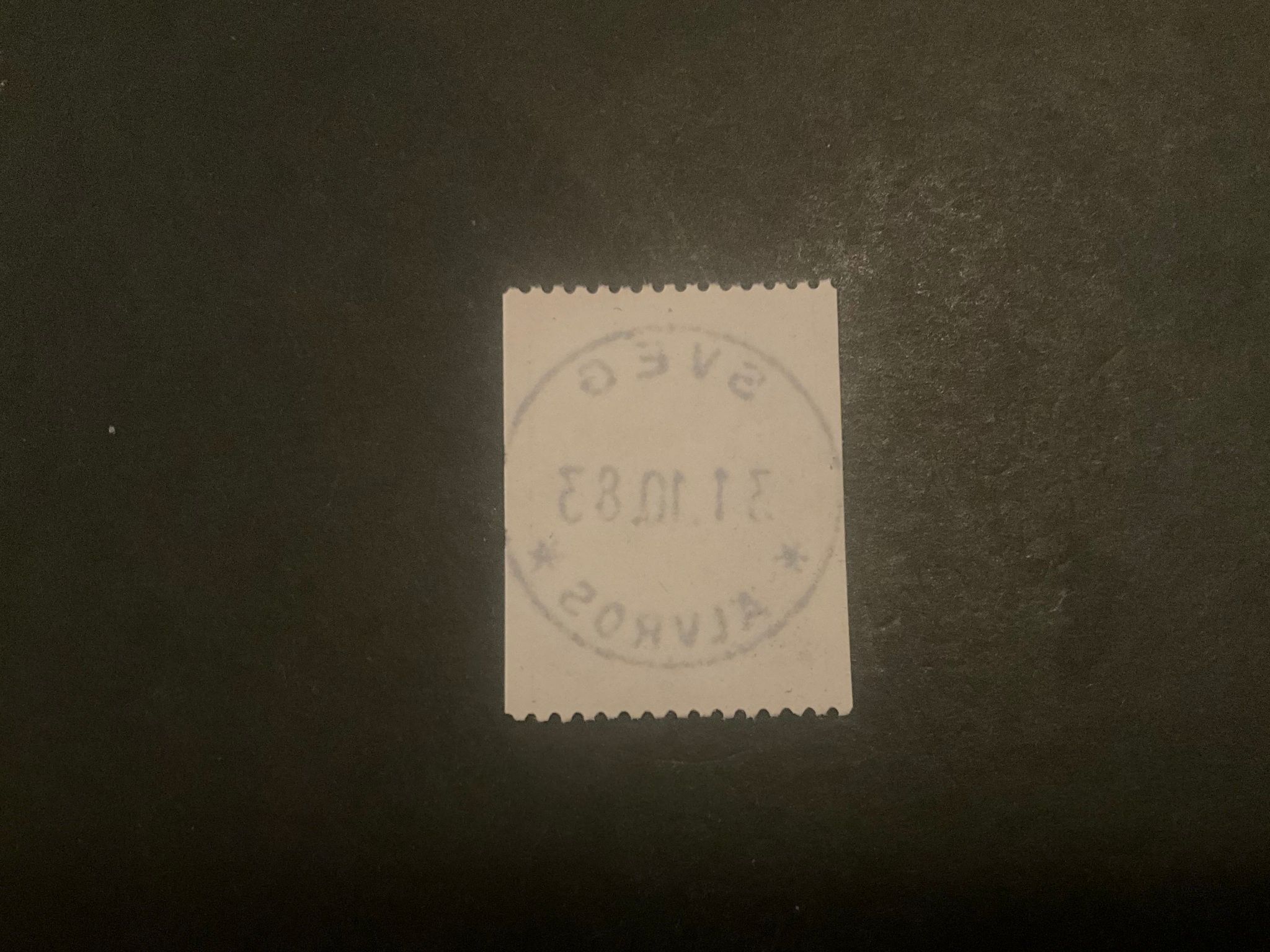 Omöjliga figurer facit 1199 lyxstämplat SVEG*ÄLVROS*, sista dag