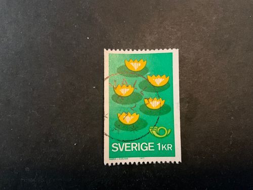 Norden IV miljövård facit nr 989 praktstämplat VALLA