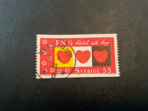 FN 25 år facit nr 709 A1 praktstämplat VELLINGE
