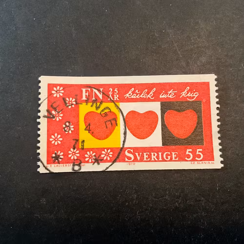 FN 25 år facit nr 709 A1 praktstämplat VELLINGE