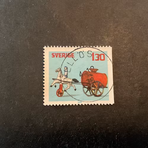 Gamla leksaker facit nr 1065 praktstämplat ELLÖS