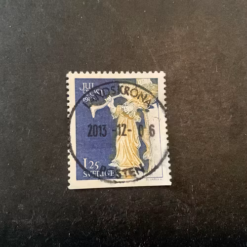Inrikes julpost 1980 facit nr 1150 B2 lyxstämplat LANDSKRONA