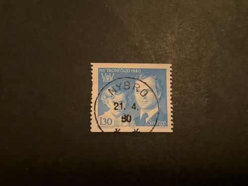 Ny tronföljd facit nr 1118 A praktstämplat NYBRO