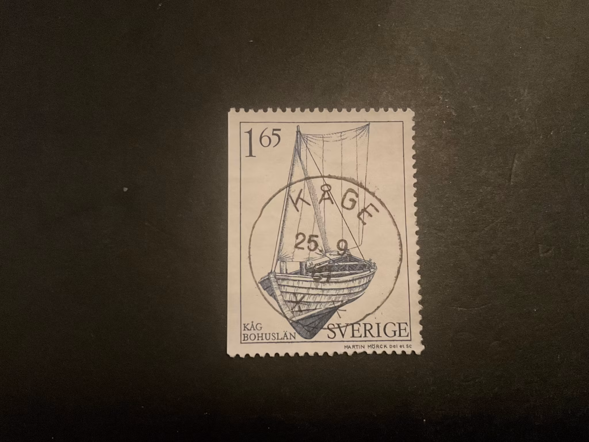Allmogebåtar facit nr 1172 lyxstämplat KÅGE
