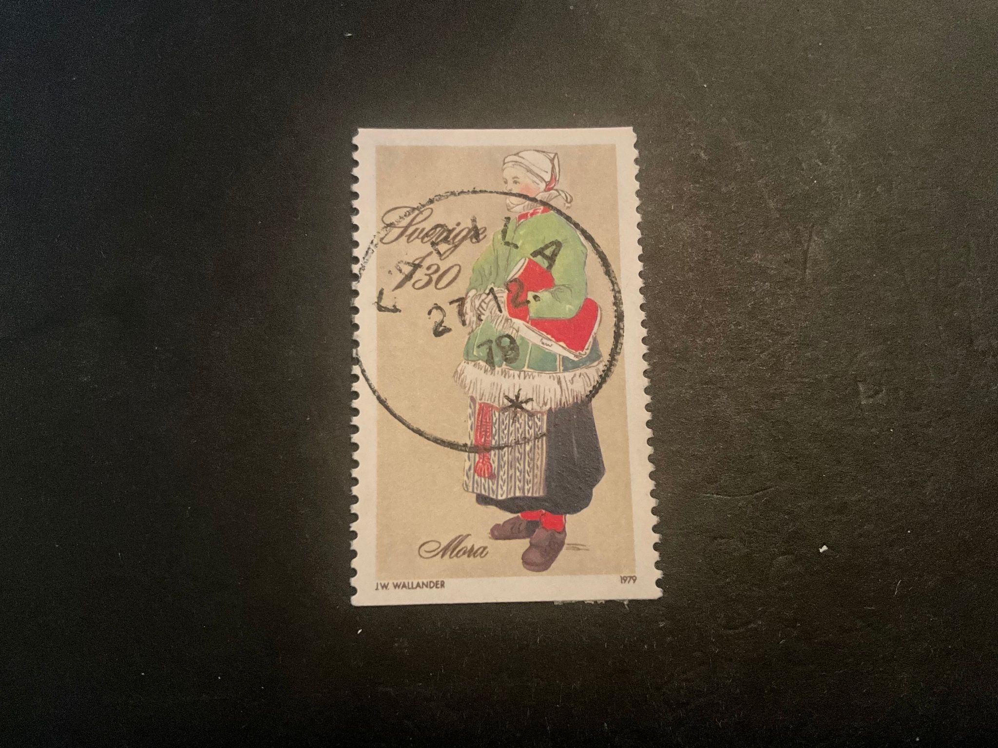 Folkdräkter facit nr 1109 praktstämplat FÄRILA