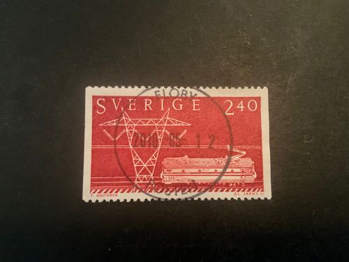 Sverige i världen facit nr 1177 lyxstämplat FLOBY