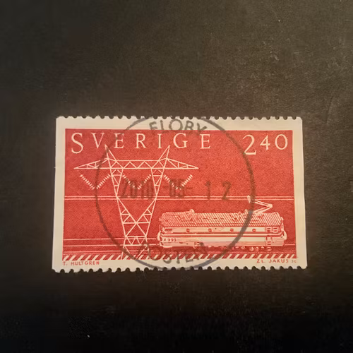 Sverige i världen facit nr 1177 lyxstämplat FLOBY