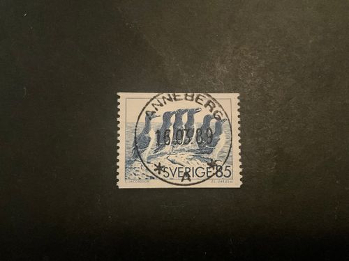 Alkfåglar facit nr 954 A lyxstämplat ANNEBERG