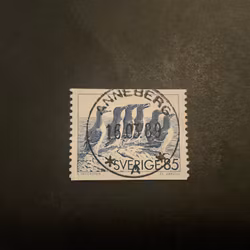 Alkfåglar facit nr 954 A lyxstämplat ANNEBERG