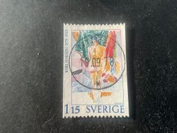 Tre svenska konstnärer facit nr 1052 lyxstämplat NYBRO
