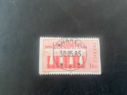 Europa XIII facit nr 1287 lyxstämplat KNÄRED