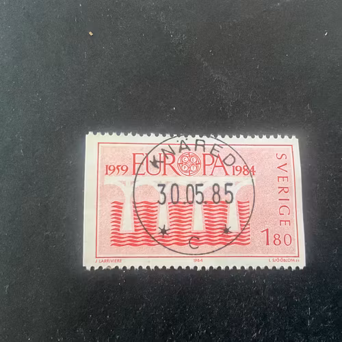 Europa XIII facit nr 1287 lyxstämplat KNÄRED