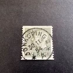 Gustaf VI Adolf typ I facit nr 412 praktstämplat JÖNKÖPING 3
