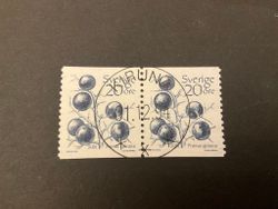 Frukter 1983 facit nr 1244 i par lyxstämplat KIRUNA 01.12.94