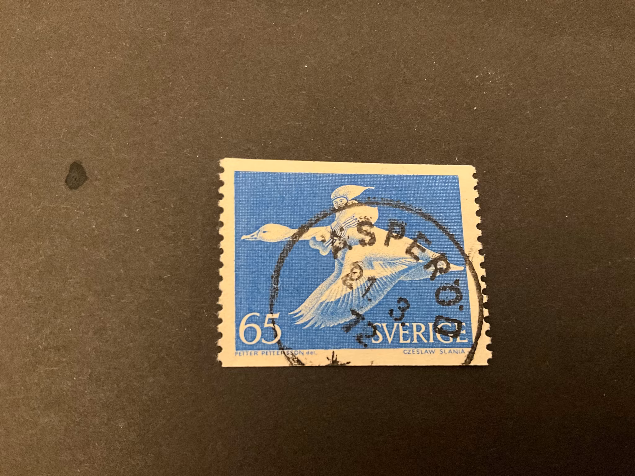 Nils Holgersson facit nr 750 A1 fin stämpel  ÄSPERÖD