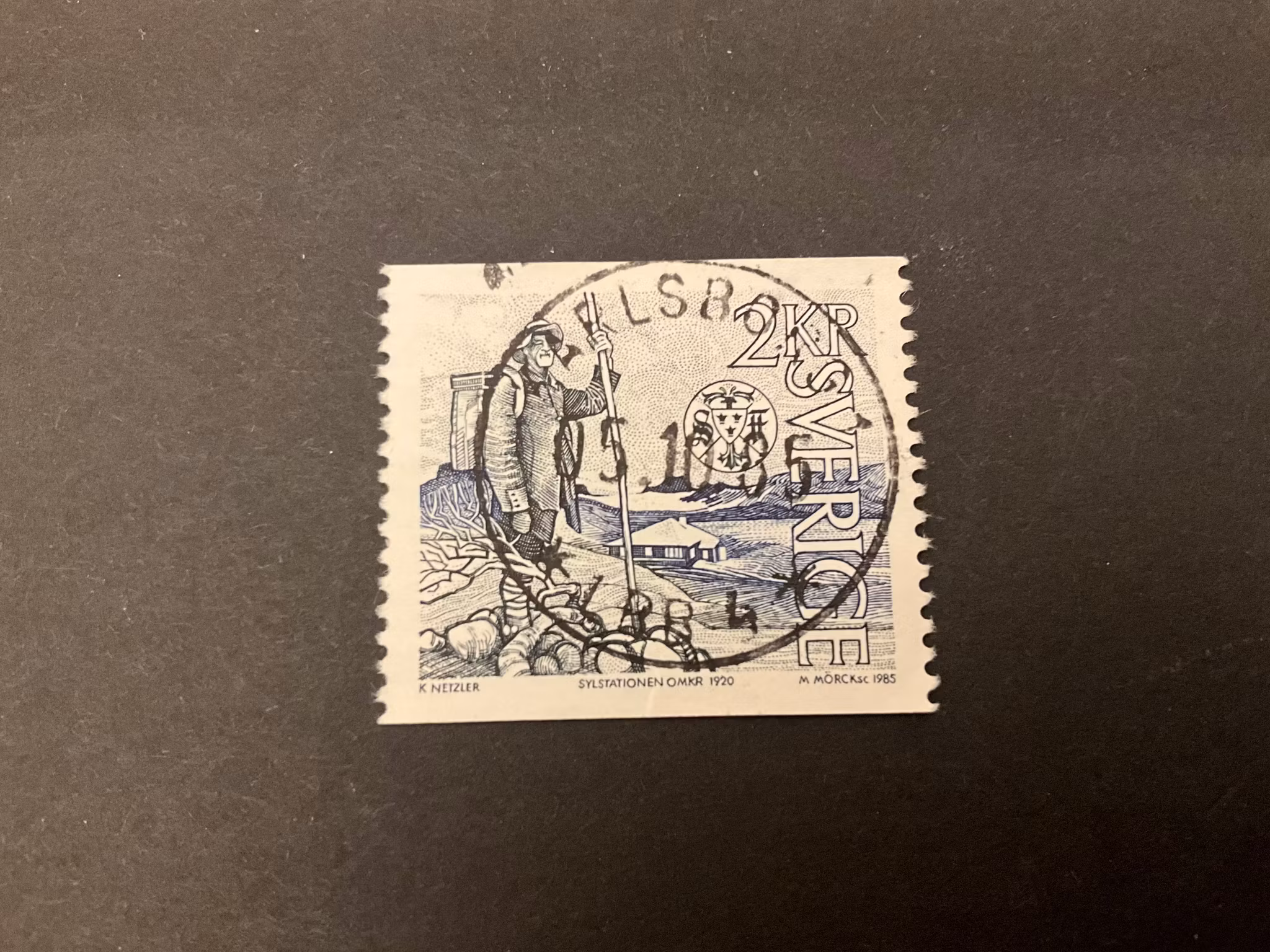 Svenska turistföreningen facit nr 1357 lyxstämplat KARLSBORG 1