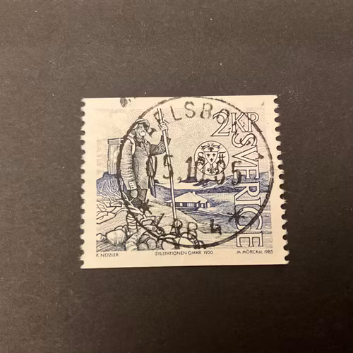 Svenska turistföreningen facit nr 1357 lyxstämplat KARLSBORG 1