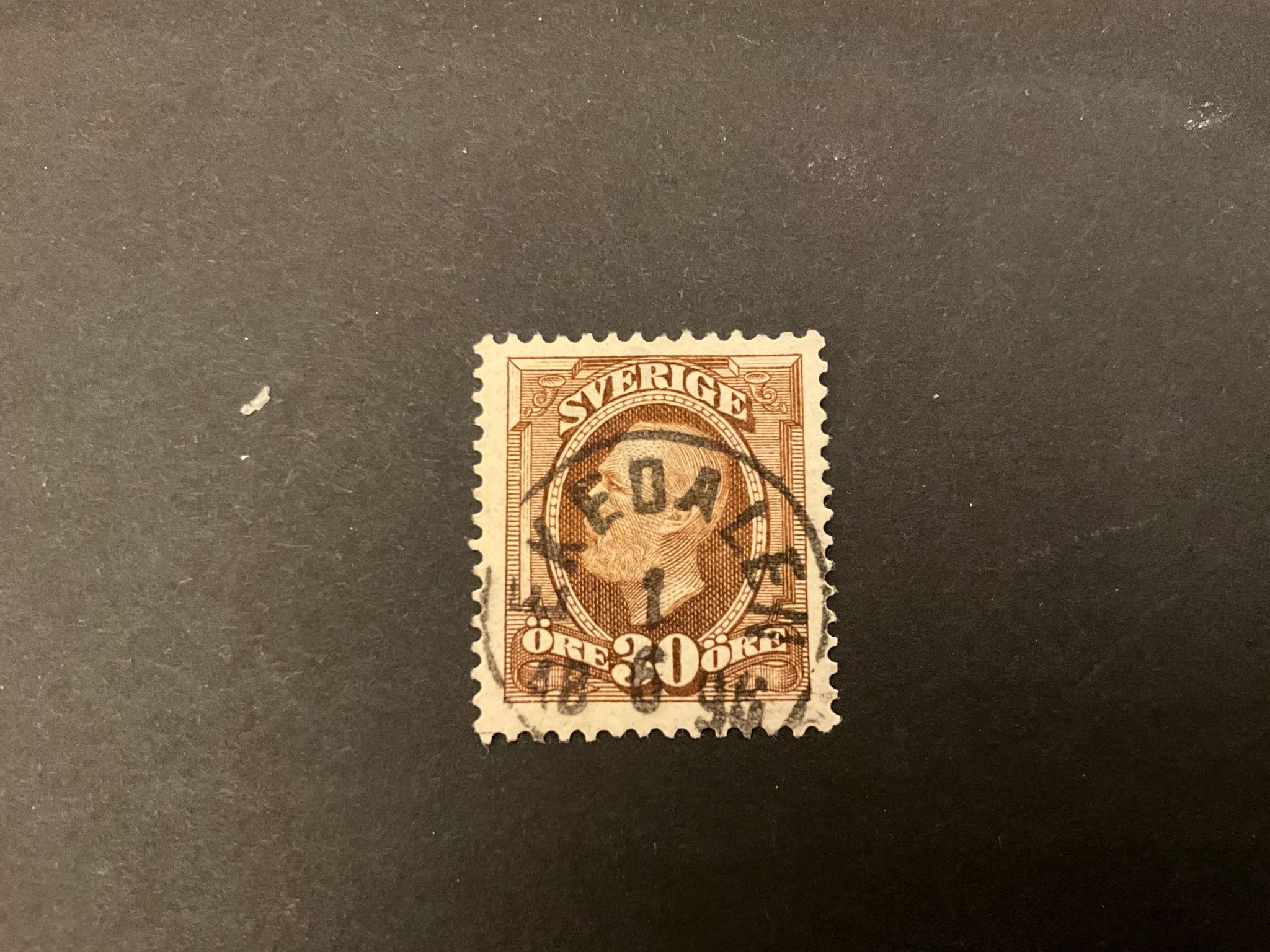Oscar II facit nr 58 praktstämplat EKEDALEN
