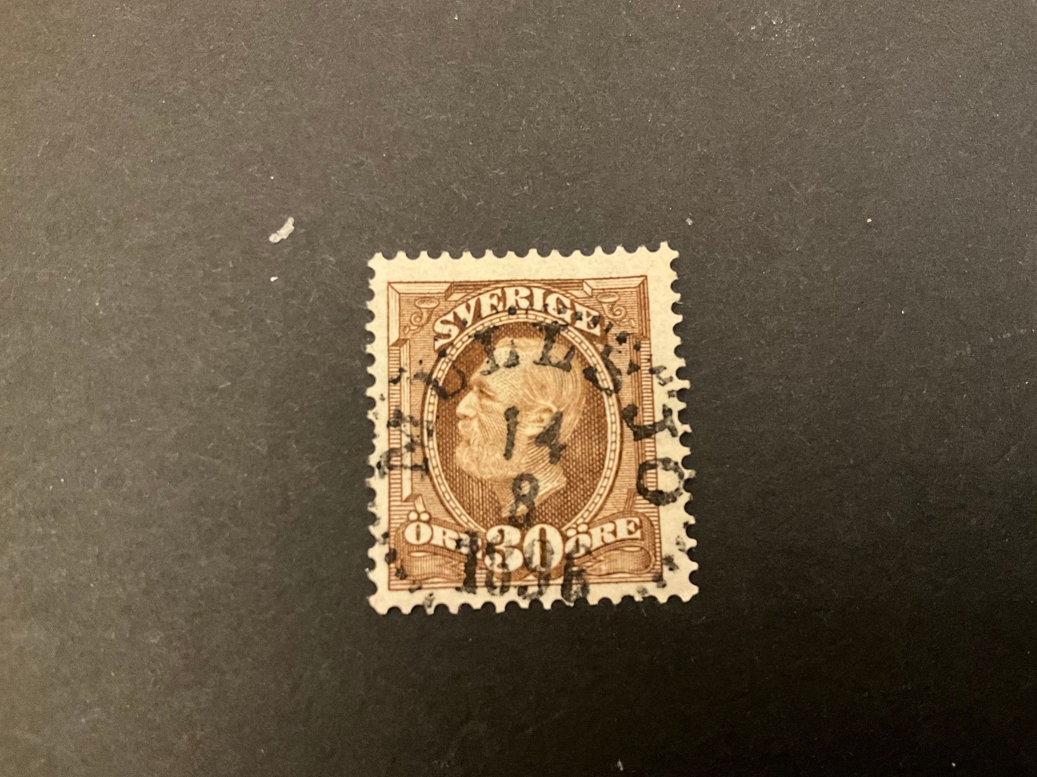 Oscar II facit nr 58 praktstämplat MULLSJÖ