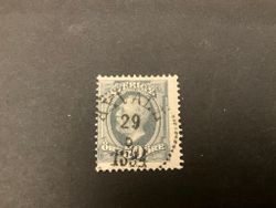 Oscar II facit nr 59 praktstämplat AXVALL