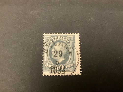 Oscar II facit nr 59 praktstämplat AXVALL