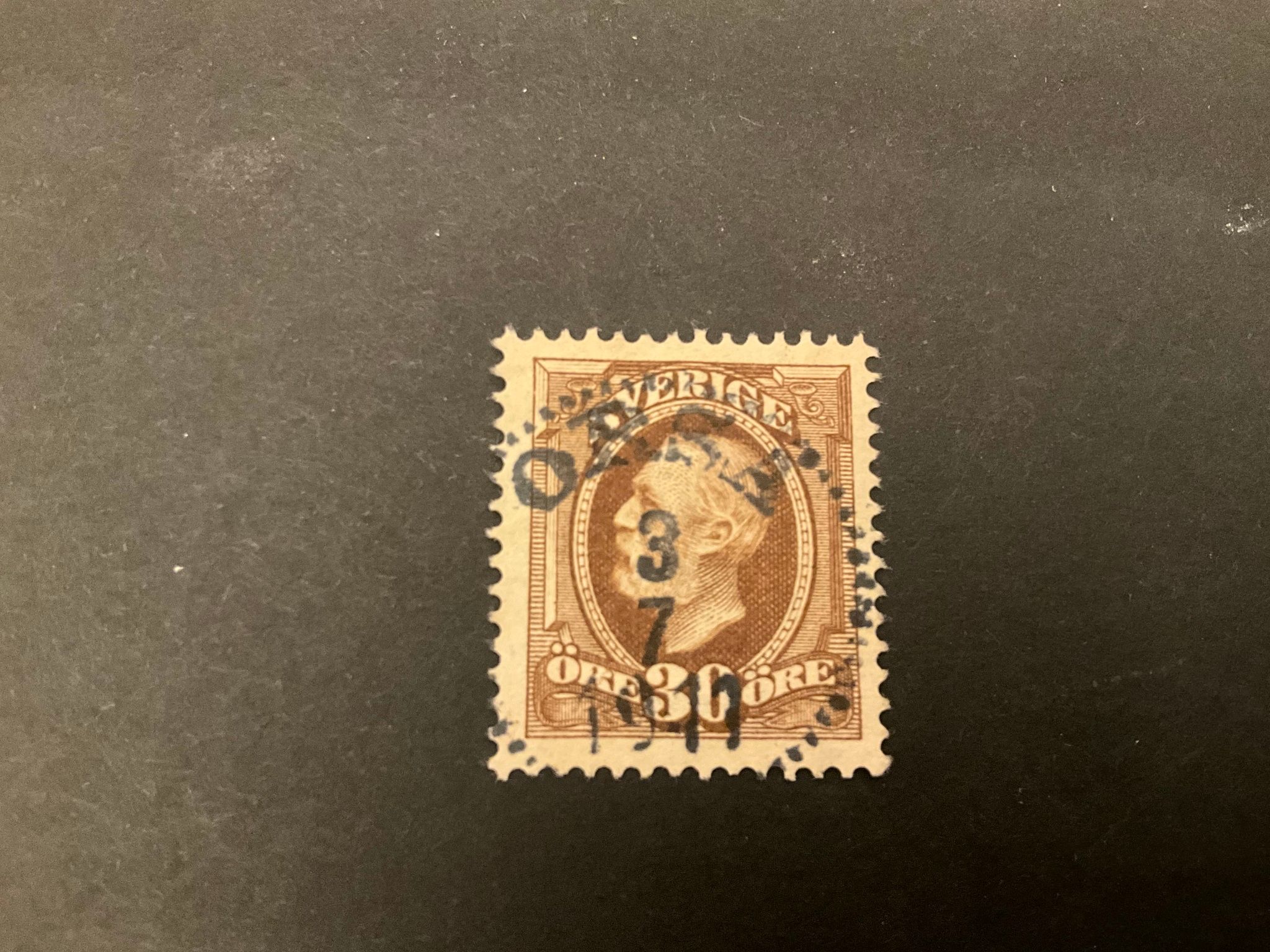 Oscar II facit nr 58 praktstämplat ORSA