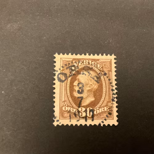 Oscar II facit nr 58 praktstämplat ORSA