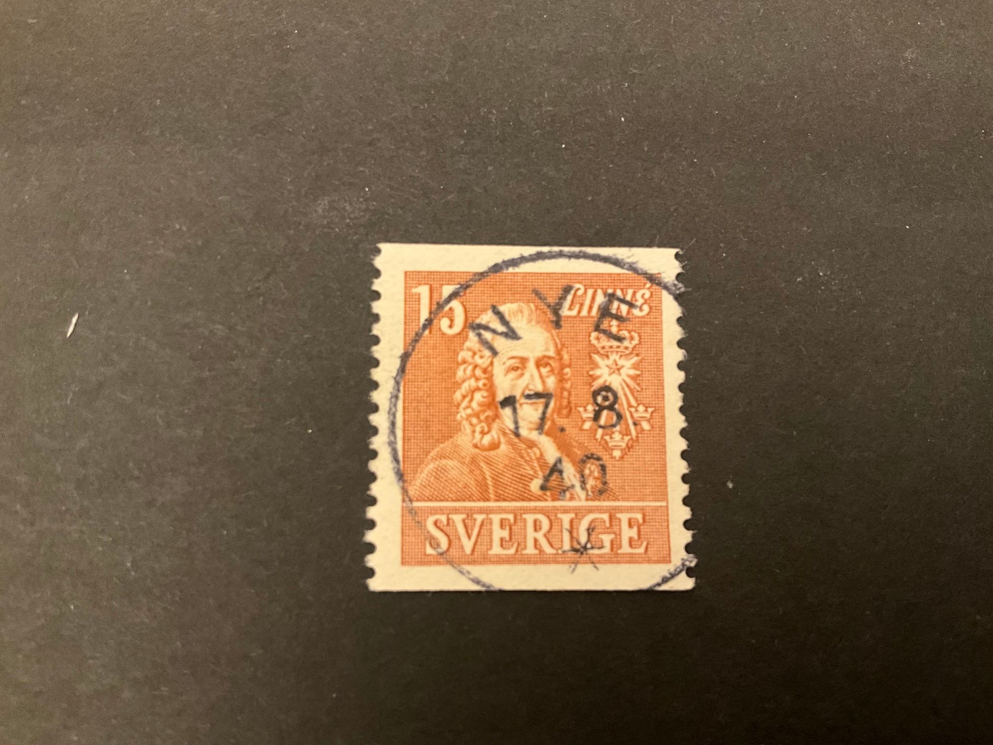 Kungliga vetenskapsakademien facit nr 321 A praktstämplat NYE
