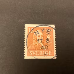 Kungliga vetenskapsakademien facit nr 321 A praktstämplat NYE
