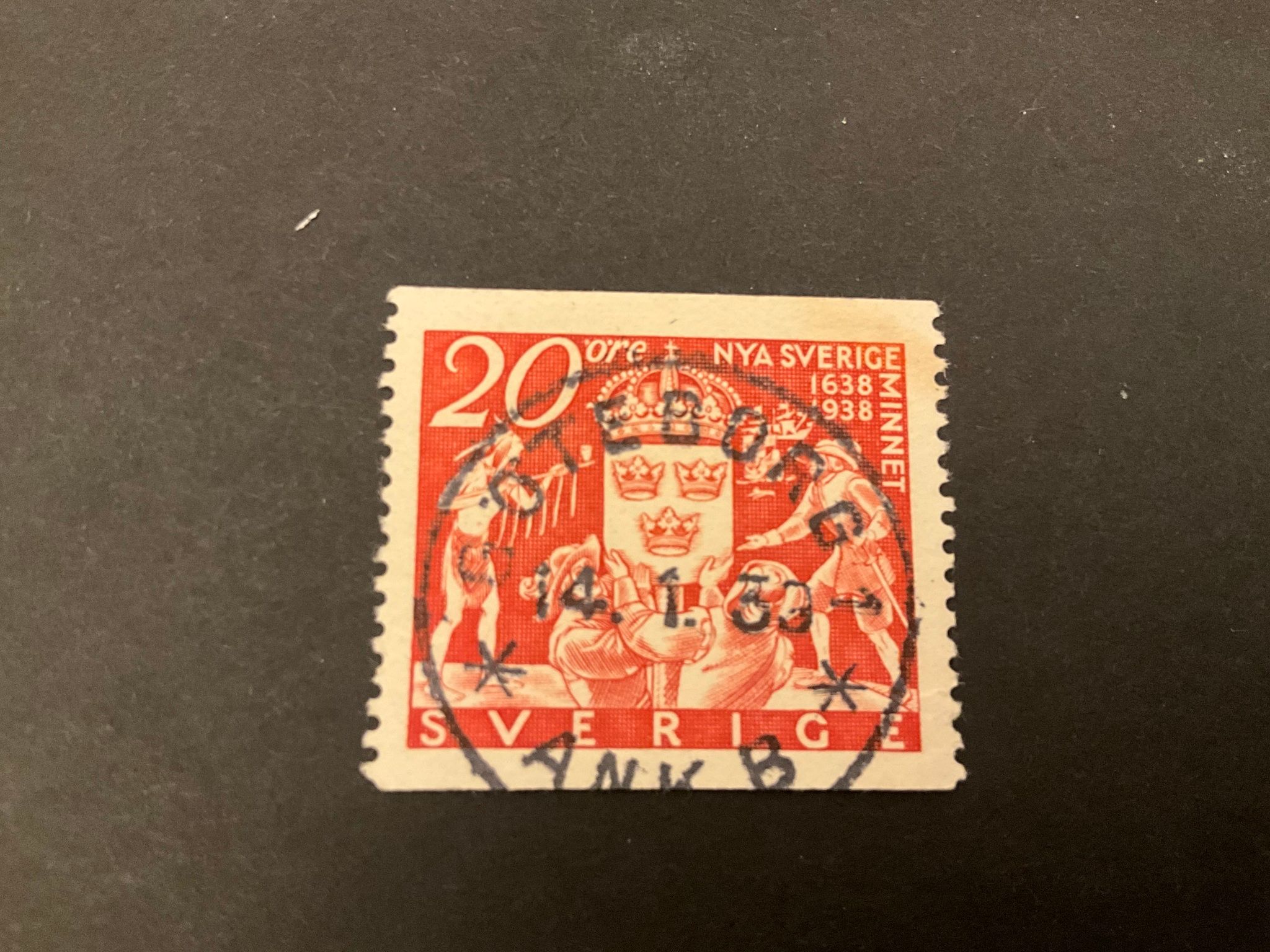 Nya Sverigeminnet facit nr 263 praktstämplat GÖTEBORG 1