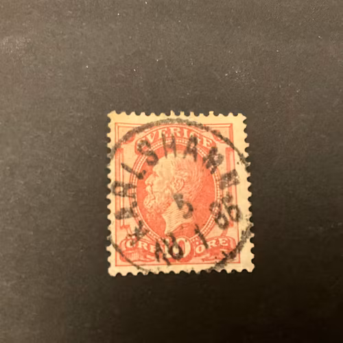 Oscar II facit nr 39 praktstämplat KARLSHAMN