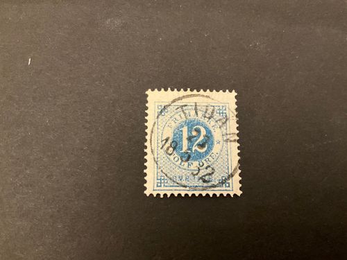 Ringtyp T 13 facit nr 32 praktstämplat TIDAN