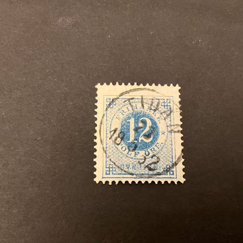 Ringtyp T 13 facit nr 32 praktstämplat TIDAN