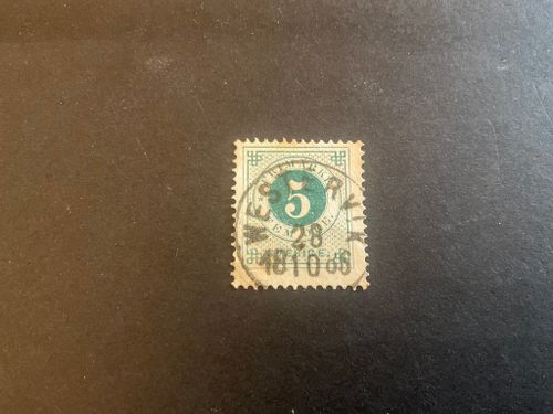 Ringtyp PH facit nr 43 praktstämplat WESTERVIK