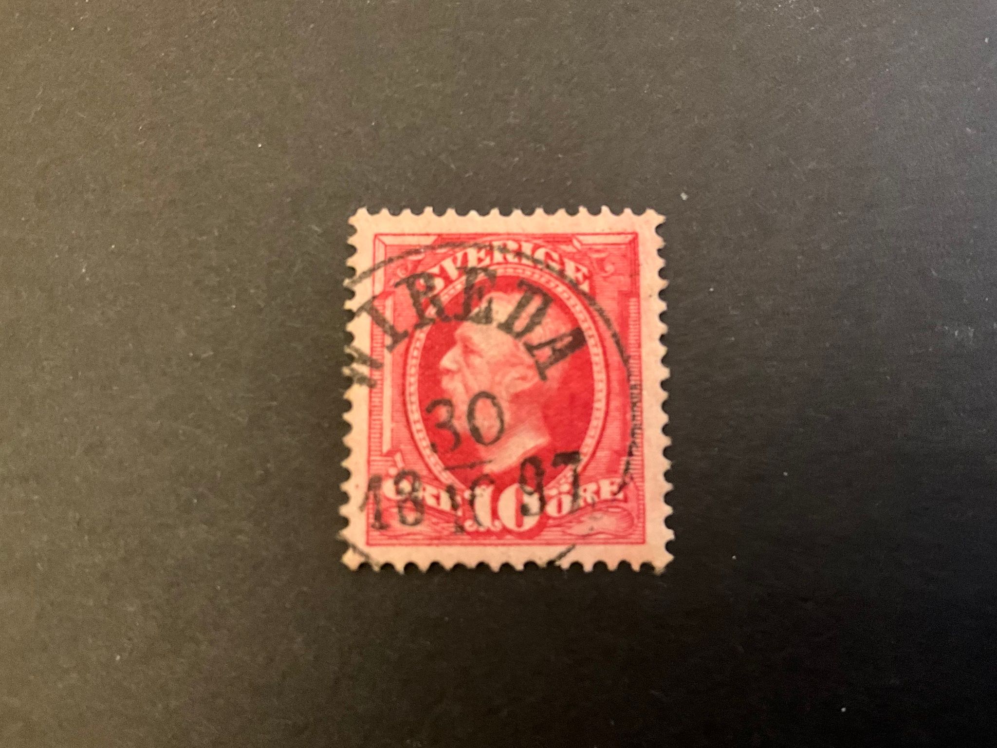Oscar II facit nr 54 praktstämplat WIREDA