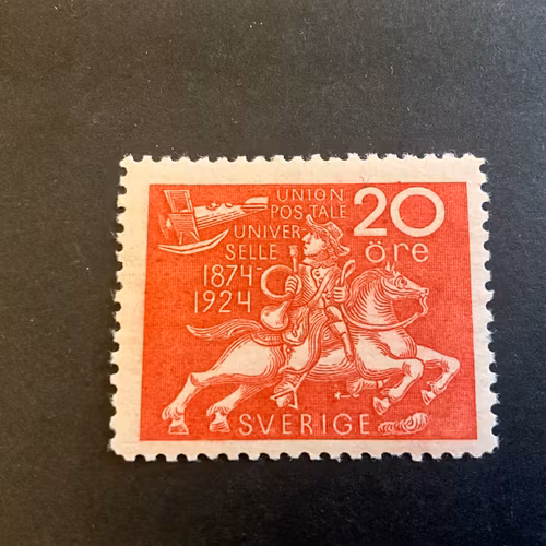 Världspostföreningen facit nr 214 postfriskt märke