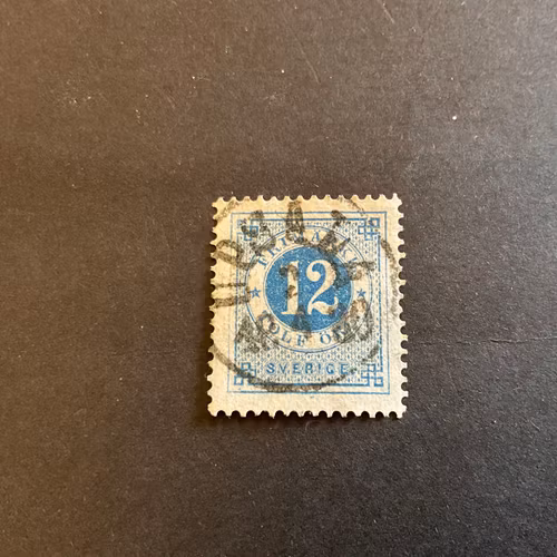 Ringtyp T 13 facit nr 32 praktstämplat UPSALA