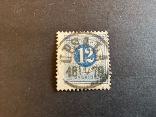 Ringtyp T 13 facit nr 32 lyxstämplat UPSALA